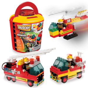 BLOCKY BOMBEROS 0653 BALDE 100 PZAS RASTI