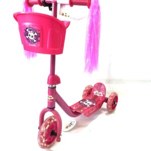 MONOPATIN 3 RUEDAS FLECOS ROSA TS006A JEM 30 KGS