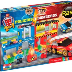 RASTI POLICIA BOMBEROS 1086 2 EN 1 250PZAS