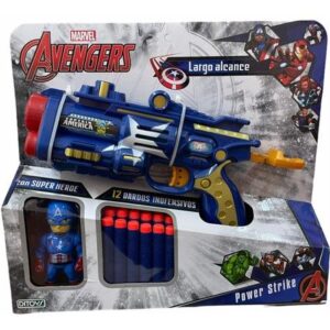 AVENGERS POWER STRIKE PISTOLA CON MUÑECO 2424