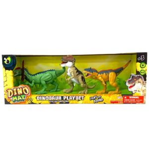 DINOMAT DINOSAURIOS X 3 LUZ+SONIDO IK0115 ISAKITO