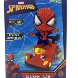 SPIDERMAN SUPER CAR 2456 SALVA OBSTACULO CON LUZ