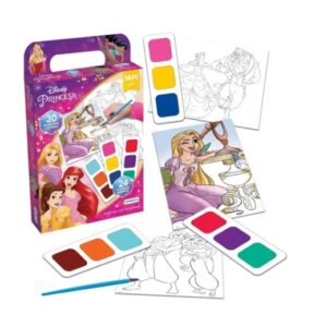 PRINCESA PINTANDO CON ACUARELA DJU00703 TAPIMOVIL
