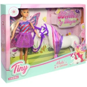 TINY MUÑECA HADA CON SU UNICORNIO 53902 SEBIGUS